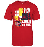 2024 Adult Indiana Fever Caitlin Clark Draft Night T-Shirt