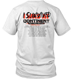 Bass Events I Survived The Qontinent Concert Shirt