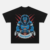 Detroit Shirt, Football Shirt, Vintage Graphic T-Shirt - Detroit Football Team, American Football Team, Gildan Full Size Color
