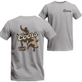 Coors Banquet Rodeo Bull Rider Front and Back Print T-Shirt, Gifts for Him, Unisex T-shirt For Men, For Women, Best choice