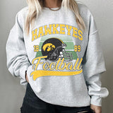 8. Iowa Hawkeyes NCAA Vintage Sweatshirt, University of Iowa Sports Sweater, Classic Fashion Apparel Gifts for Men and Women