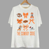 5. Coquette NCAA Oklahoma State Cowboys Football Shirt, University College Team Shirt, Graphic Unisex Gift Top for Men and Women