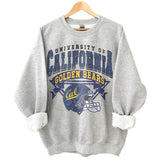 California Golden Bears Vintage NCAA Sweatshirt, Unisex Cal Football Shirt, Classic Sport Hoodie for Football Fans, Cotton Casual Shirt, T-Shirt Style001