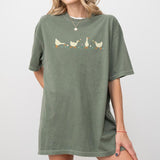 Ducks and Flowers Comfort Shirt, Funny Goose Shirt, Cute Duck Aesthetic Shirt, Funny Goose Shirt, Comfort Shirt for Her, Goose Lover Tee, Cute Duck Co