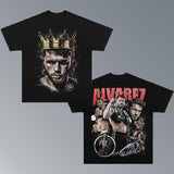 CANELO-KING TEE, Boxing T-shirt, Boxer Tee, Sports Shirt, Athletic Tee, Workout T-shirt, Gift for Him Hoodie Sweatshirt Menswear Streetwear Style001