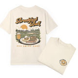 Cotton Breakfast Ball T-Shirt 2 Side, Classic Cotton Short Sleeve Top, Womenswear Tshirt Style001
