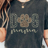 Dog Mama Shirt, Dog Mom Comfort Colors T-Shirt, Dog Mom Leopard Shirt, Dog Mama Tee, Mothers Day Gift For Dog Mom, Dog Lover Gift, Dog Owner Shirt, Do