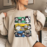 Demon Slayer team Shirt, Tanjiro Zenitsu Inosuke Shirt,Demon Slayer t-shirt, Kimetsu no Yaiba Shirt, Anime sweatshirt hoodie, Anime lover t-shirt Mens