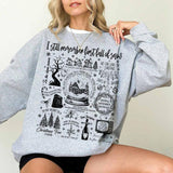 Christmas Songs Shirt, Christmas Song Lyrics Shirt, Song Lyrics Collage with Christmas Symbols & Lyrics, Christmas Gift for Christmas