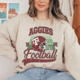 18. Texas A&M Aggies Vintage NCAA Sweatshirt, University Football Team Classic Collection Gift for Men and Women