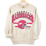 24. Arkansas Razorbacks Vintage NCAA Sweatshirt, University of Arkansas Sports Fan Apparel, Classic Pullover Gear