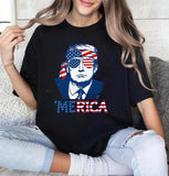 4th of July Comfort Colors T-Shirt, Trump 'Merica Shirt, Trump Shirt, American Shirt, 4th of July party, Independence Day, Patriotic tee