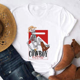Cowboy Killers Graphic T-Shirt  Country Girl Tee, Vintage Tee, Boho Shirt Skeleton Cowboy marlboro shirt funny skeleton  T-shirt, sweater and Hoodie c