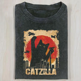CATZILLA SHIRT, Funny Halloween Shirt, Unisex T-Shirt, Gift For Men Women Style001