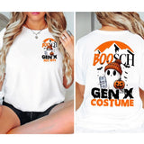 Customized Halloween This is my Gen X Costume tshirt, Custom Year est.1973 Of Birth Shirt, The True FAFO Gen X new version Two side shirt Raised on Hose Water and Neglect shirt, Gen X tshirt