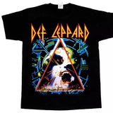 Def Leppard Hysteria Tour Pyromania New T-Shirt Cotton Fabric