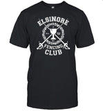 Andrew Scott Wearing Elsinore Fencing Club Shirt