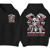 Customize Proud Gen X skull drink Shirt Raised On Hose Water And Neglect T-Shirt, Vintage Inspired Shirt, Funny Saying Shirt, Sarcasm Quotes Shirt, Humorous Shirt