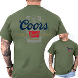 Coors Banquet Beer Graphic Shirt 2 Sides, Gift For Men, Love, Athletic, Casual Menswear, Classic Cotton Top, Drink T-shirt