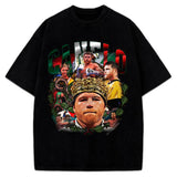 Canelo Alvarez Saul Mexico King Canelo Goat Boxing Vintage Style Graphic Design T-Shirt Crewneck Cotton Style001