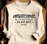 Ambitious Sweatshirt Casual Pullover Hoodie Sweaters
