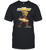 Baby Groot Hug Chevrolet Silverado shirt_1
