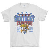 1998 NCAA Kentucky Champions T-Shirt, graphic vintage sports tees for men Style001