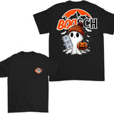 Boosh Light Cute Boo Ghost Halloween 2 Sided T-Shirt, Busch Light Halloween Shirt For Men And Women, Halloween Cute Ghost Trendy Shirt