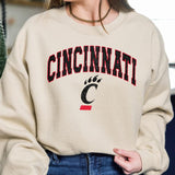 Cincinnati Bearcats Vintage Football NCAA Trendy Sweatshirt, University of Cincinnati Unisex Football NCAA Shirt, Gift For Men, Gift For Girls, Crewne
