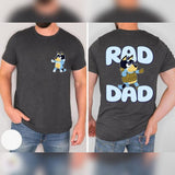 Bluey Rad Dad T-Shirt, Bluey Shirt  Bandit Shirt, Gift For Dad  Bluey Hawaiian Shirt, Bluey Dad Life Shirt, Bluey Family Shirt