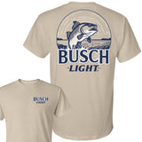 Busch Light T-Shirt, Busch Light, Beer Tee - Busch Light Wildlife 2-sided T-shirt, Casual Graphic Round Neck T-shirt for Summer, Fashion Top for Daily