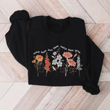 Cute Floral Teacher Sweatshirt, Teach Them Love Them Watch Them Teacher Sweatshirt, Back To School, Teacher Life Sweatshirt, Teacher Gifts