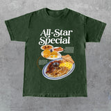 All-Star Special  Breakfast T-Shirt, Unisex Graphic t-shirt, Cotton T-shirt S-5XL, Gift for Friend Style001