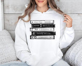 90s Female R&B Singers Tshirt Sweatshirt Hoodie, Rap Hip Hop Women Of The Nineties Music, Tape Cassette Stack, Unisex Sweater Pullover Tee