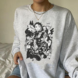 Demon Slayer full characters t-shirt, Demon Slayer main characters shirt, Kimetsu No Yaiba t-shirt, anime sweatshirt hoodie, Tanjiro shirt, Rengoku t-