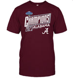 Alabama Crimson Tide Blue 84 2023 SEC Men's Basketball Conference Tournament Champions T-Shirt_2