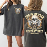 Customize Proud Gen X Shirt Raised On Hose Water And Neglect T-Shirt, Vintage Inspired Shirt, Funny Saying Shirt, Sarcasm Quotes Shirt, Humorous Shirt Style001