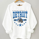 Detroit Football Sweatshirt, Vintage Style Detroit Football shirt, Game Day Pullover, Sunday Football