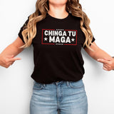 Chinga Tu MAGA Tshirt Anti-Trump Tee Patriotic Protest Shirt FDT Shirt No-Trump Shirt Election 2024 Shirt Funny Liberal Gift Anti Trump Gift Style001