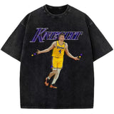 Dalton Knecht Graphic Tee Westside Knecht 4 Basketball Los Angeles T-Shirt Style001