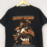 Cowboy Bebop Japanese Anime manga tshirt, Japan Akira manga black tee Cotton Menswear