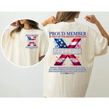 Custom Year FAFO Proud Member Gen X 2 Side T-shirt, 1965-1980 Hose Water Gen X Shirt, Proud Member Flag Generation Shirt Style001