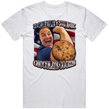 Double Chunk Chocolate Cookie Costco Guys Rizzler Meme Joke Gift T-Shirt, 100% Cotton, Crew Neck, Slight Stretch, Breathable & Wear-Resistant, All-Sea
