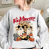 Cute Mouse Nightmare On Main Street Halloween Sweatshirt, Retro Halloween Shirt, Vintage Mickey Minnie Tshirt Hoodie, Halloween 2024 Gifts