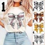 Bundle Coquette Bow Graphic Printed Shirt, Sports Coquette Bow Disco Ball, Sports, Basketball, Softball, Baseball, School Team, Full Sizes, Full Color