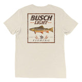 Busch Light Beer , BUSCH LIGHT FISHING TROUT T-SHIRT,  Casual Graphic Round Neck T-shirt for Summer, Fashion Top for Daily Wear Style001