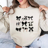Coquette Cows and Bows Sweatshirt, Women's Farm Aesthetic Tee, Women's Comfort Colors Graphic Tee, Cow Lovers T-Shirt, Unisex Cotton Shirt, Gift For A