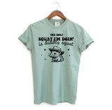 Diddly Squat Possum Funny Shirt, Sarcastic Comfort Colors Shirt