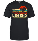 Dad The Man The Myth The Camping Legend Vintage shirt_1