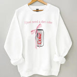 Diet Coke Sweatshirt, Diet Coke humor Sweatshirt, Til Death Humor, Diet Coke Crewneck Sweatshirt, Trendy Shirt